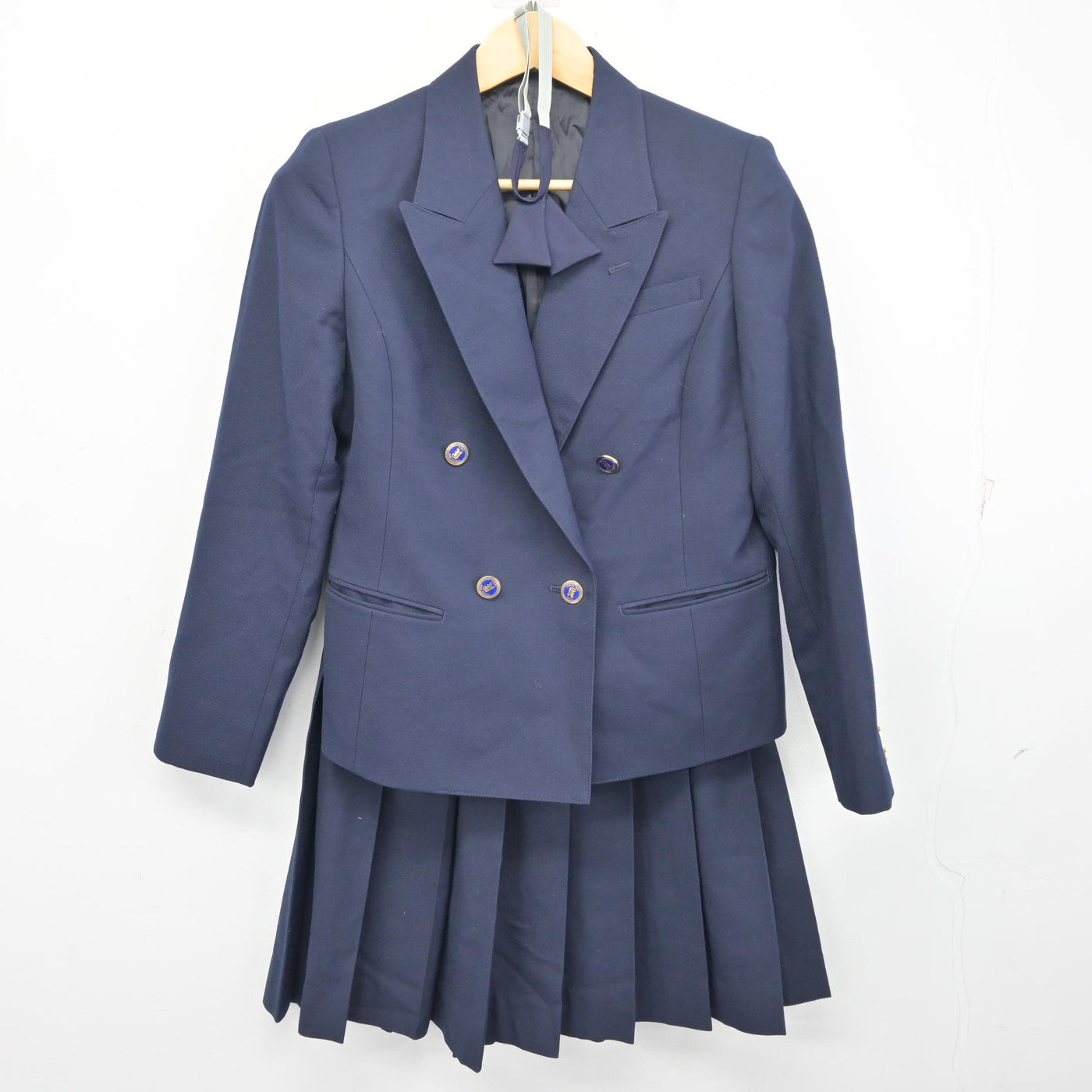 【中古】秋田県 由利高等学校 女子制服 3点 (ブレザー・スカート) sf098121