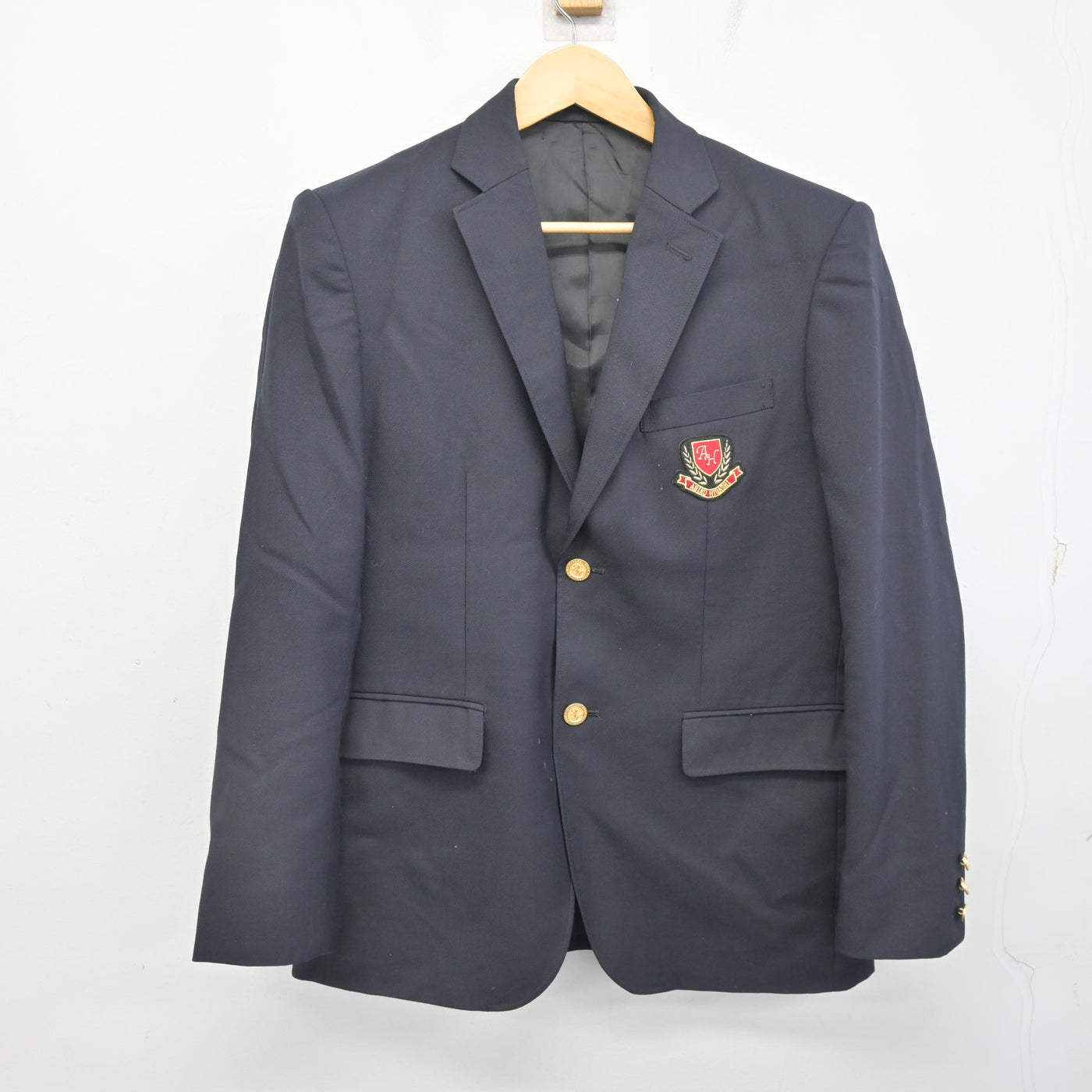 【中古】千葉県 我孫子東高等学校 男子制服 2点 (ブレザー・ズボン) sf098146