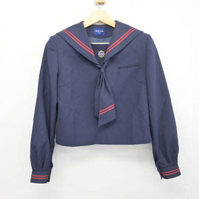 【中古】群馬県 太田市立西中学校 女子制服 3点 (セーラー服・スカート) sf098148