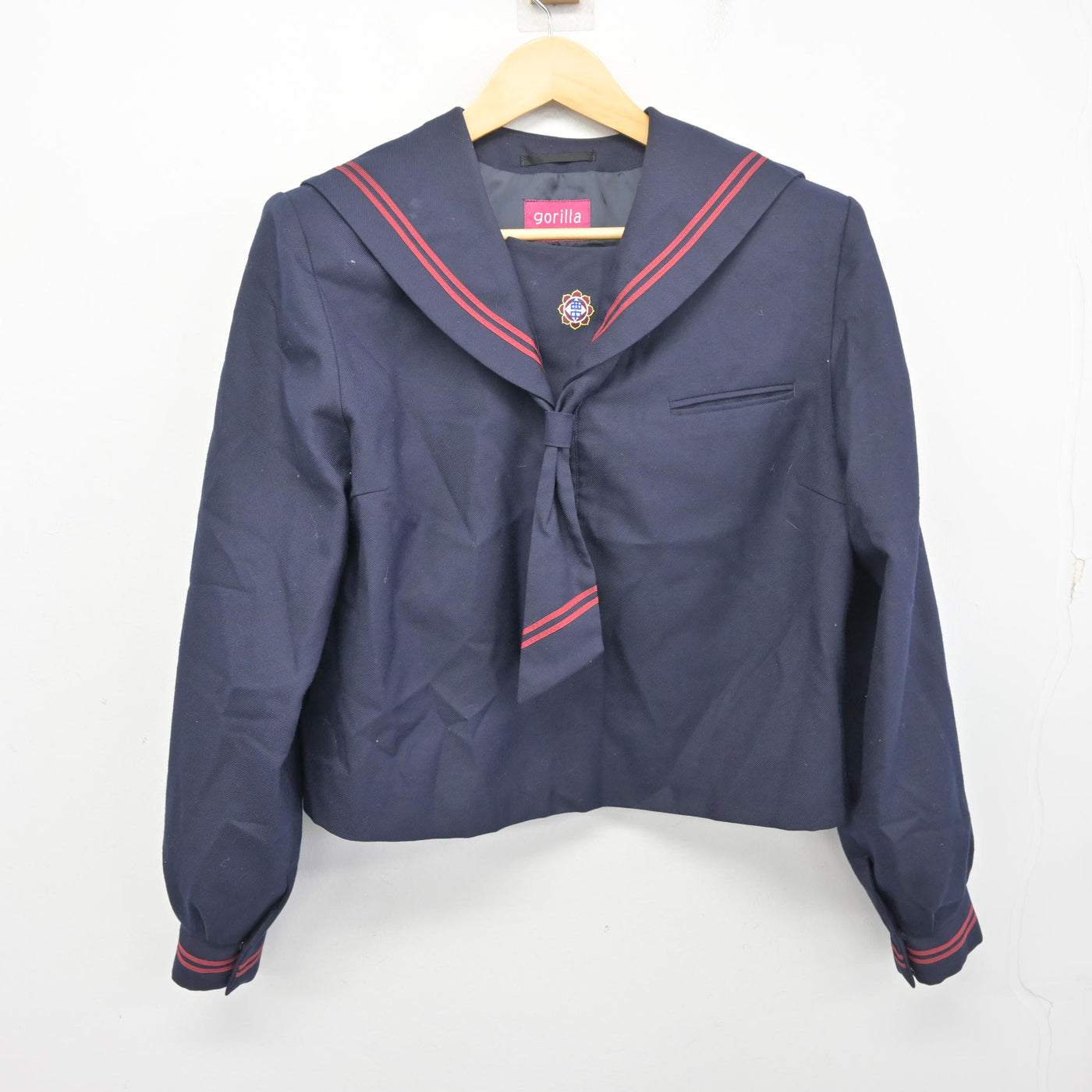 【中古】群馬県 太田市立西中学校 女子制服 2点 (セーラー服) sf098150