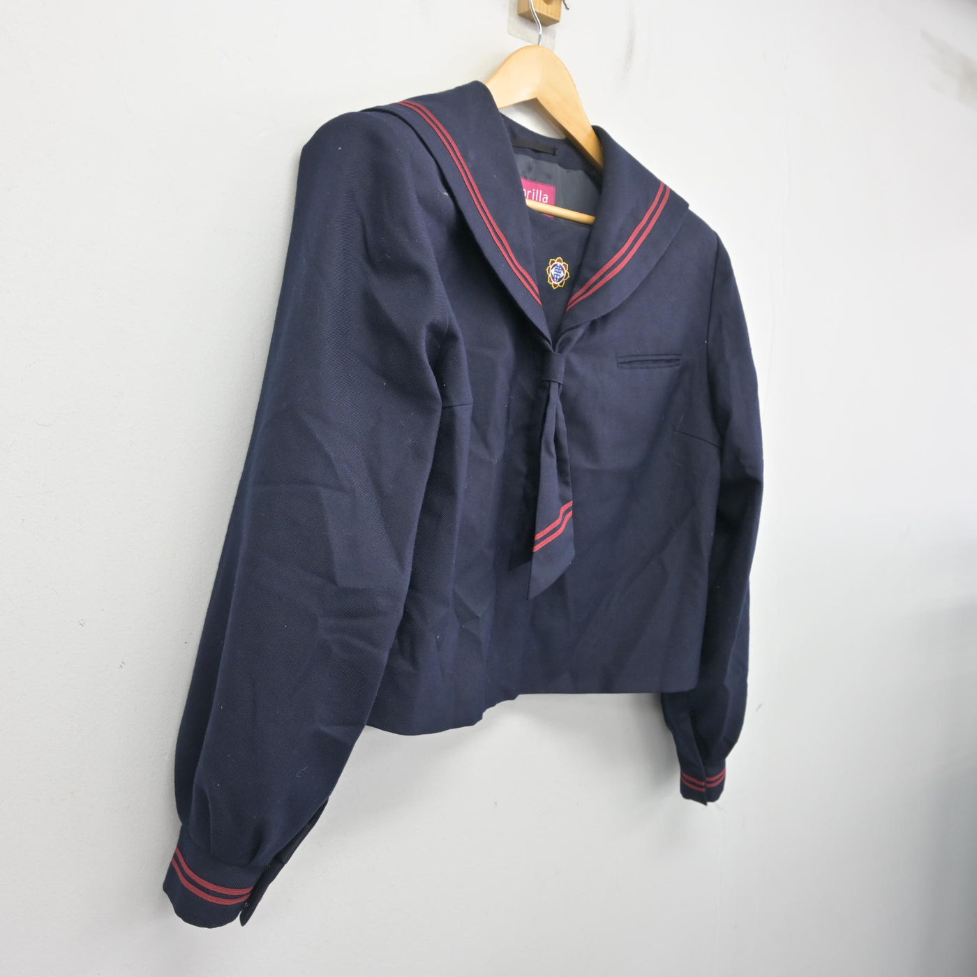 【中古】群馬県 太田市立西中学校 女子制服 2点 (セーラー服) sf098150