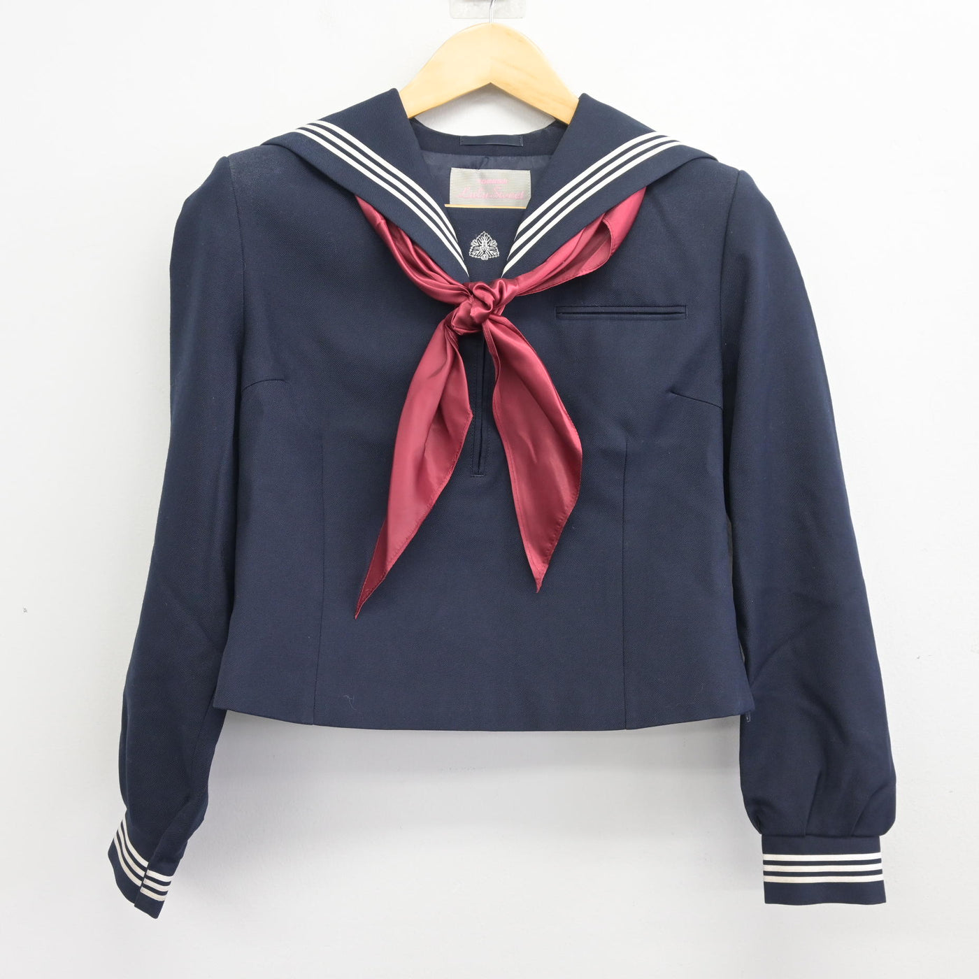【中古】埼玉県 本庄高等学校 女子制服 4点 (ニット・セーラー服・スカート) sf098175
