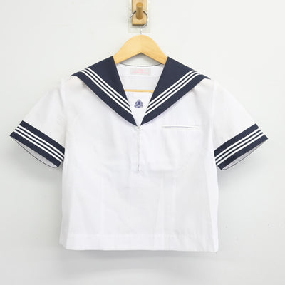 【中古】埼玉県 本庄高等学校 女子制服 2点 (セーラー服・スカート) sf098176