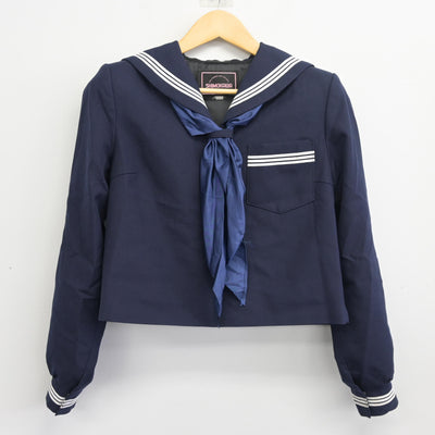 【中古】兵庫県 平岡中学校 女子制服 4点 (セーラー服・スカート) sf098178