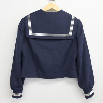 【中古】兵庫県 平岡中学校 女子制服 4点 (セーラー服・スカート) sf098179