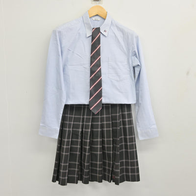 【中古】千葉県 流山おおたかの森高等学校 女子制服 4点 (ブレザー・シャツ・スカート) sf098192