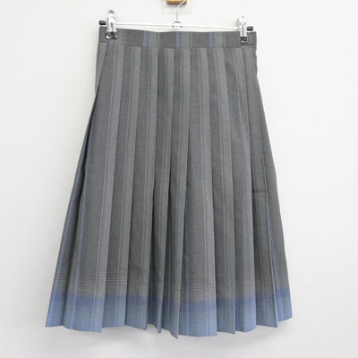 【中古】神奈川県 聖園女学院中学校・高等学校 女子制服 3点 (ニットベスト・シャツ・スカート) sf098202