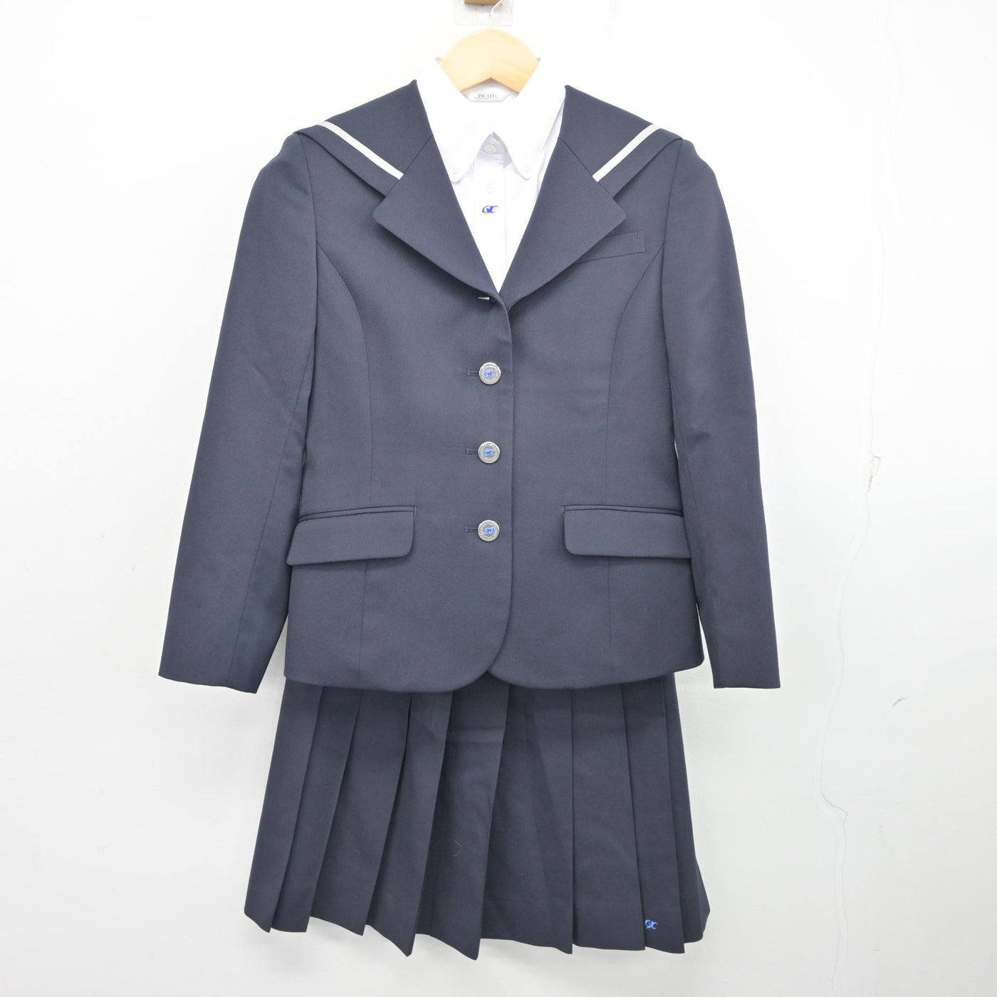 【中古】岐阜県 岐阜各務野高等学校 女子制服 3点 (ブレザー・シャツ・スカート) sf098231