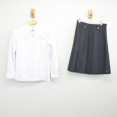 【中古】岐阜県 岐阜各務野高等学校 女子制服 2点 (シャツ・スカート) sf098232