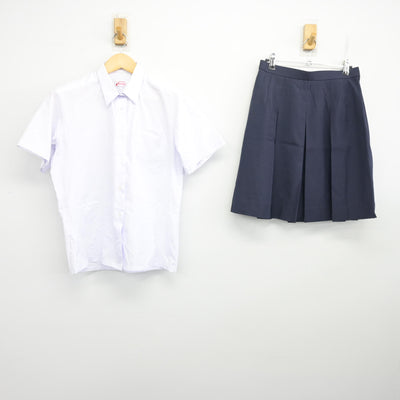 【中古】神奈川県 横須賀高等学校 女子制服 2点 (シャツ・スカート) sf098241