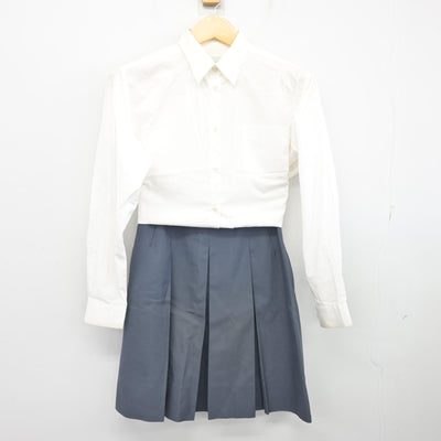 【中古】神奈川県 釜利谷中学校 女子制服 3点 (ブレザー・シャツ・スカート) sf098244