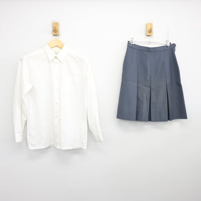 【中古】神奈川県 釜利谷中学校 女子制服 3点 (ブレザー・シャツ・スカート) sf098244