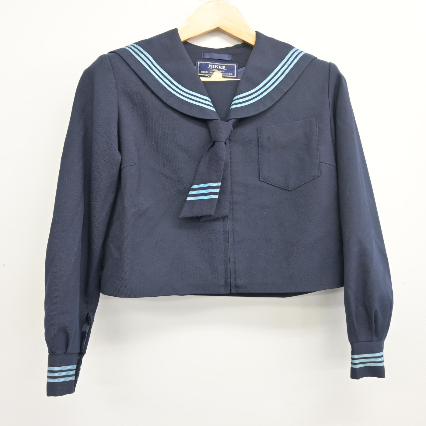 【中古】千葉県 海上中学校 女子制服 3点 (セーラー服・スカート) sf098253