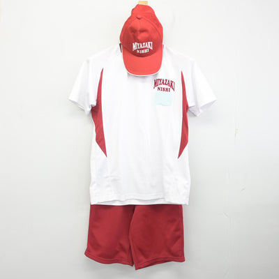 【中古】宮崎県 宮崎西中学校 女子制服 3点 (体操服 上・体操服 下) sf098286