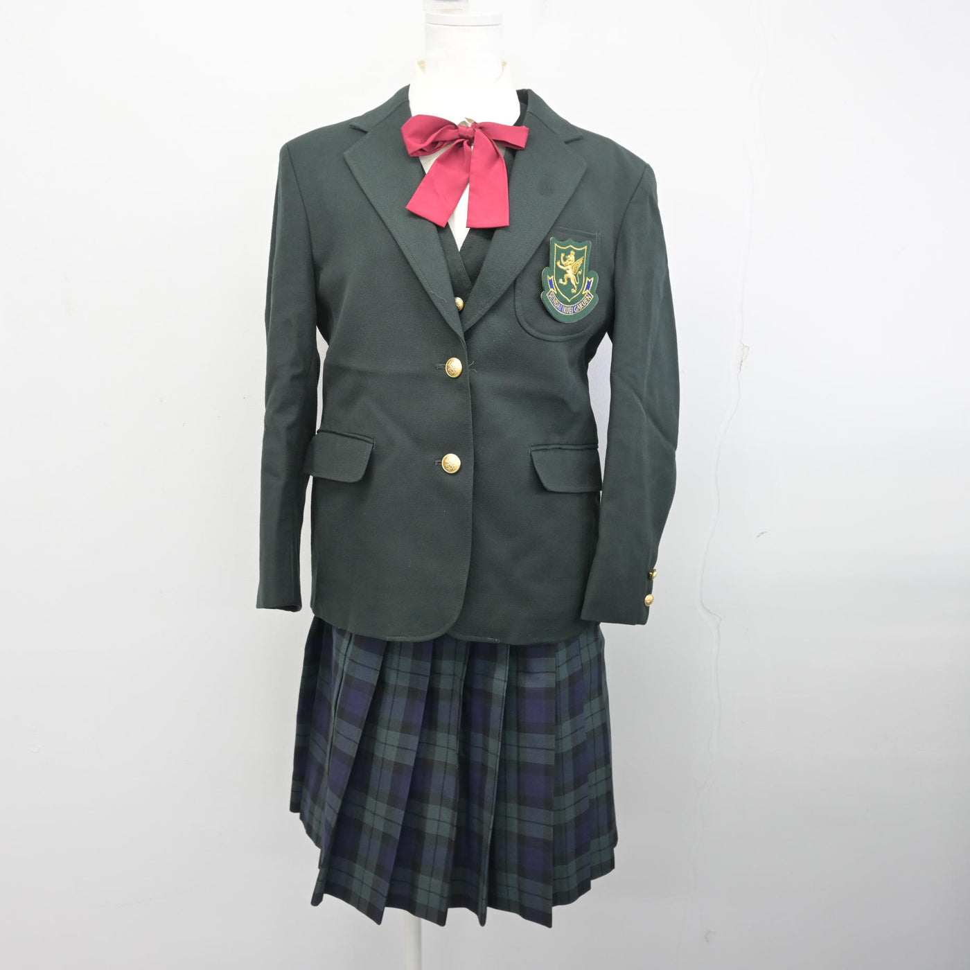 【中古】宮城県 仙台育英学園高等学校 女子制服 5点 (ブレザー・ベスト・シャツ・スカート) sf098288