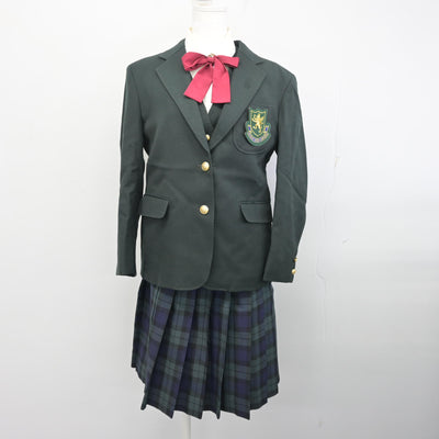 【中古】宮城県 仙台育英学園高等学校 女子制服 5点 (ブレザー・ベスト・シャツ・スカート) sf098288