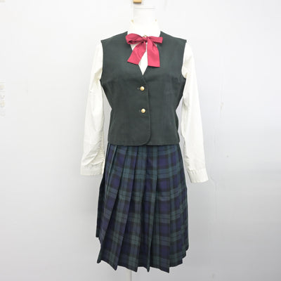 【中古】宮城県 仙台育英学園高等学校 女子制服 5点 (ブレザー・ベスト・シャツ・スカート) sf098288