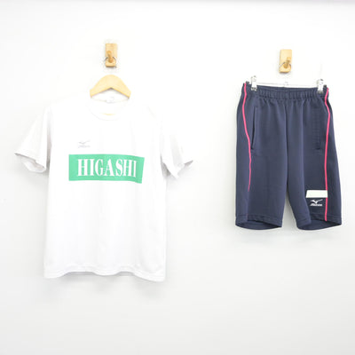 【中古】千葉県 木更津東高等学校 女子制服 2点 (体操服 上・体操服 下) sf098296