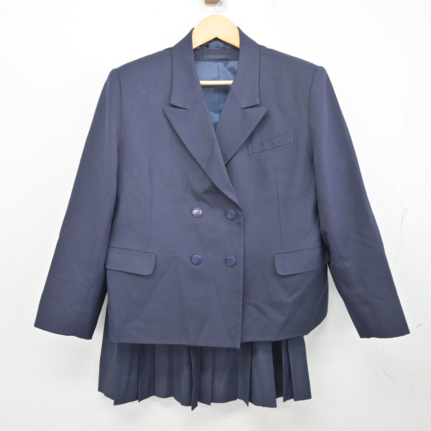 【中古】千葉県 船橋高等学校 女子制服 3点 (ブレザー・ベスト・スカート) sf098300
