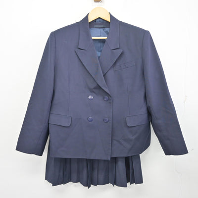 【中古】千葉県 船橋高等学校 女子制服 3点 (ブレザー・ベスト・スカート) sf098300