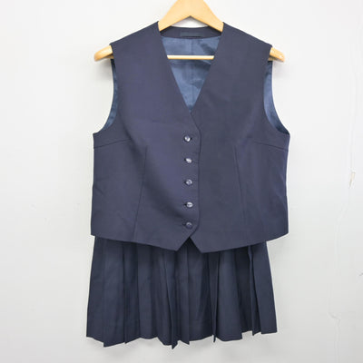 【中古】千葉県 船橋高等学校 女子制服 3点 (ブレザー・ベスト・スカート) sf098300