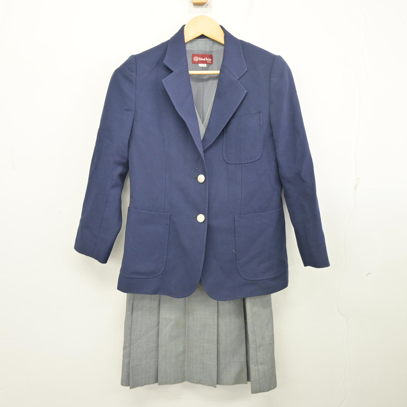 【中古】千葉県 村上中学校 女子制服 3点 (ブレザー・ベスト・スカート) sf098301