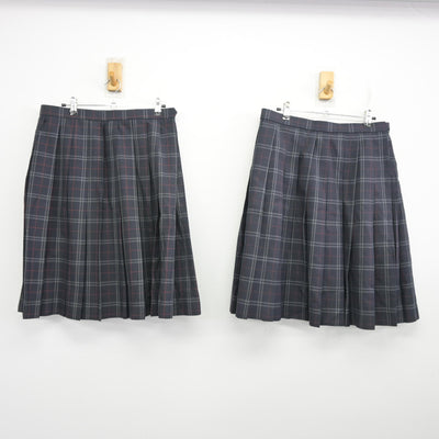 【中古】千葉県 萱田中学校 女子制服 3点 (ブレザー・スカート) sf098303