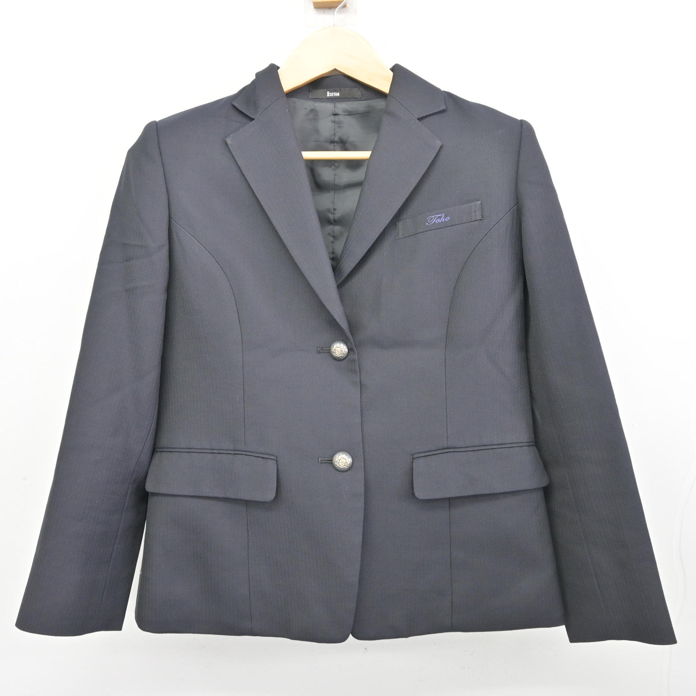 【中古】千葉県 東邦大学付属東邦高等学校 女子制服 3点 (ブレザー・スカート) sf098306