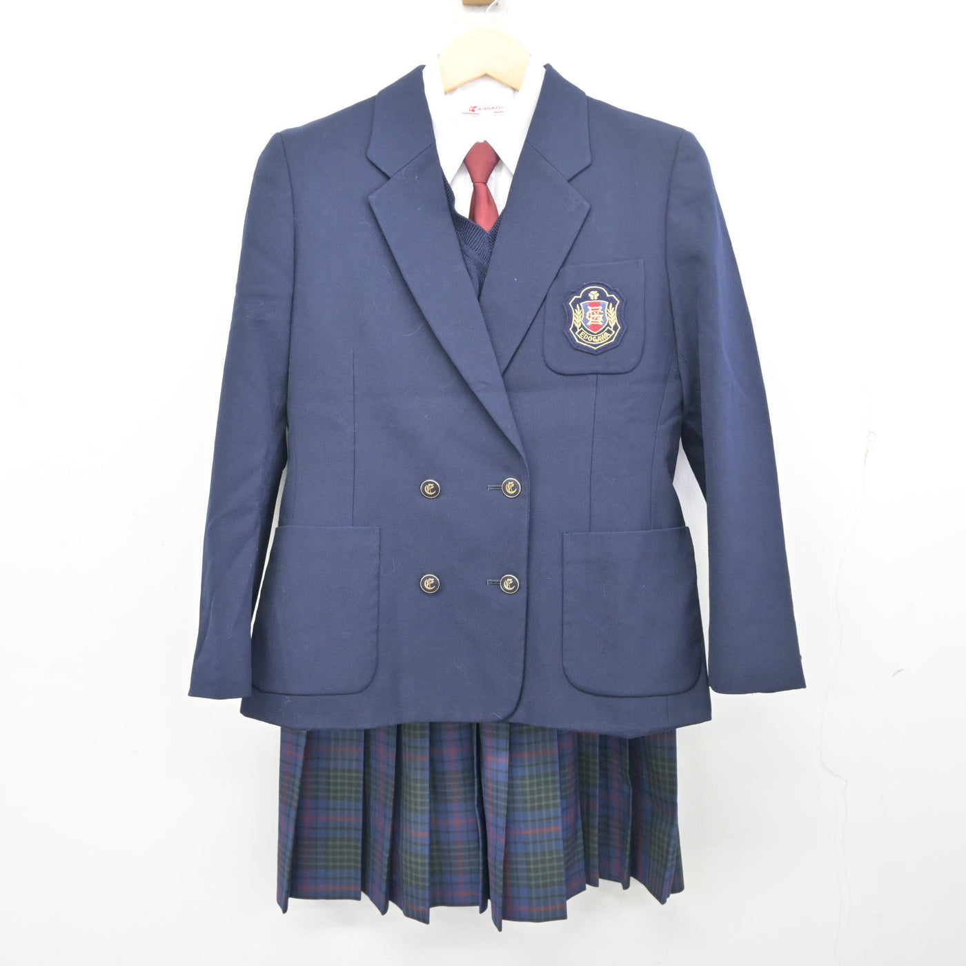 【中古】東京都 江戸川女子高等学校/旧制服 女子制服 5点 (ブレザー・ニット・シャツ・スカート) sf098308