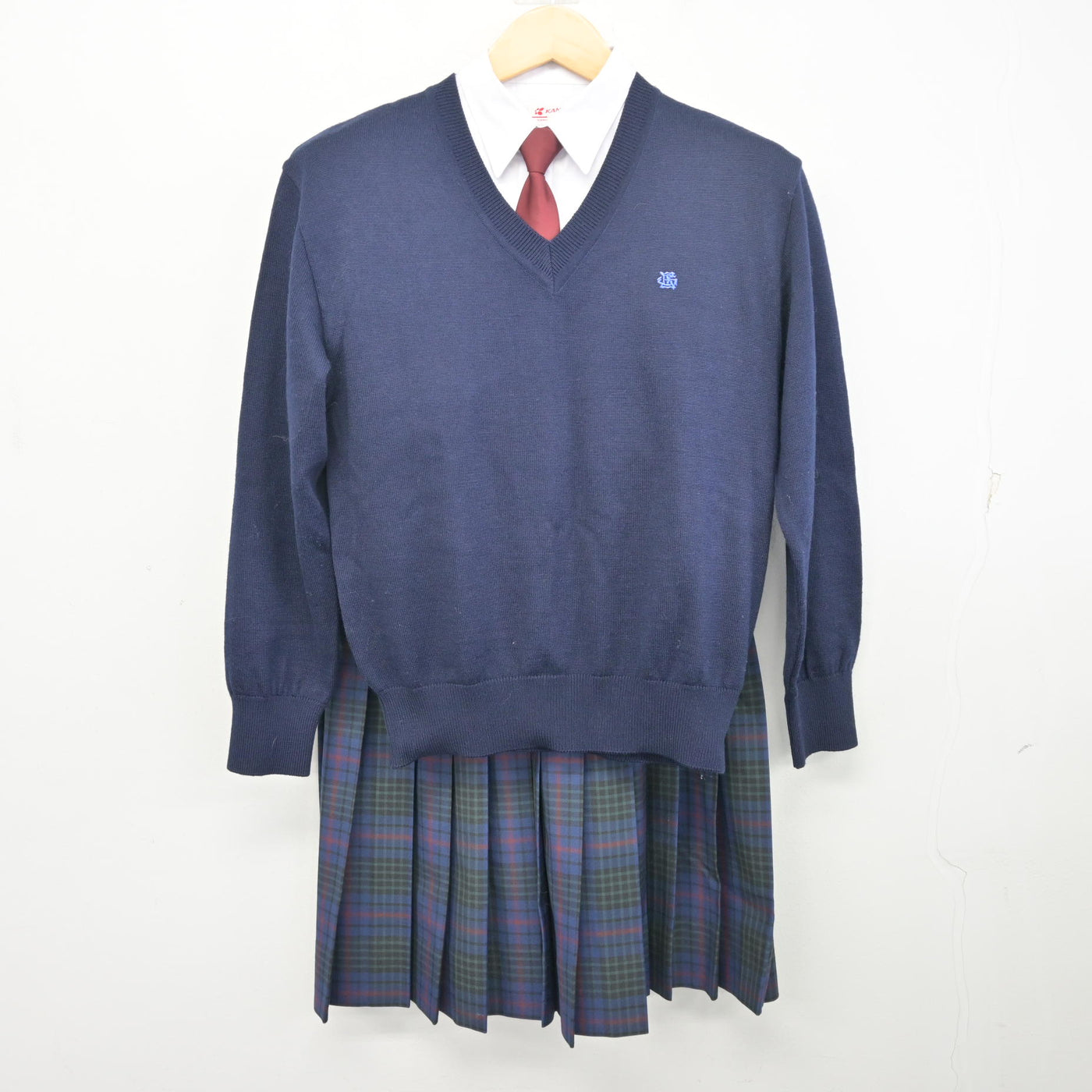 【中古】東京都 江戸川女子高等学校/旧制服 女子制服 5点 (ブレザー・ニット・シャツ・スカート) sf098308