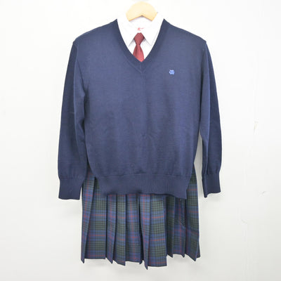 【中古】東京都 江戸川女子高等学校/旧制服 女子制服 5点 (ブレザー・ニット・シャツ・スカート) sf098308