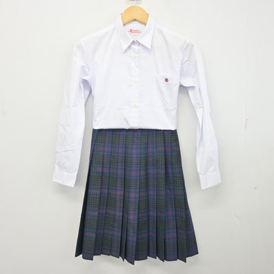 【中古】東京都 江戸川女子高等学校/旧制服 女子制服 4点 (ブレザー・ニット・シャツ・スカート) sf098309