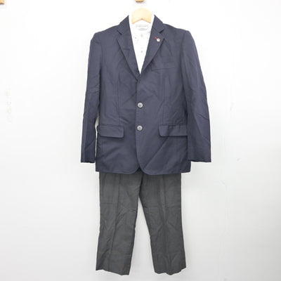 【中古】大阪府 泉尾工業高等学校 男子制服 4点 (ブレザー・シャツ・ズボン) sf098323