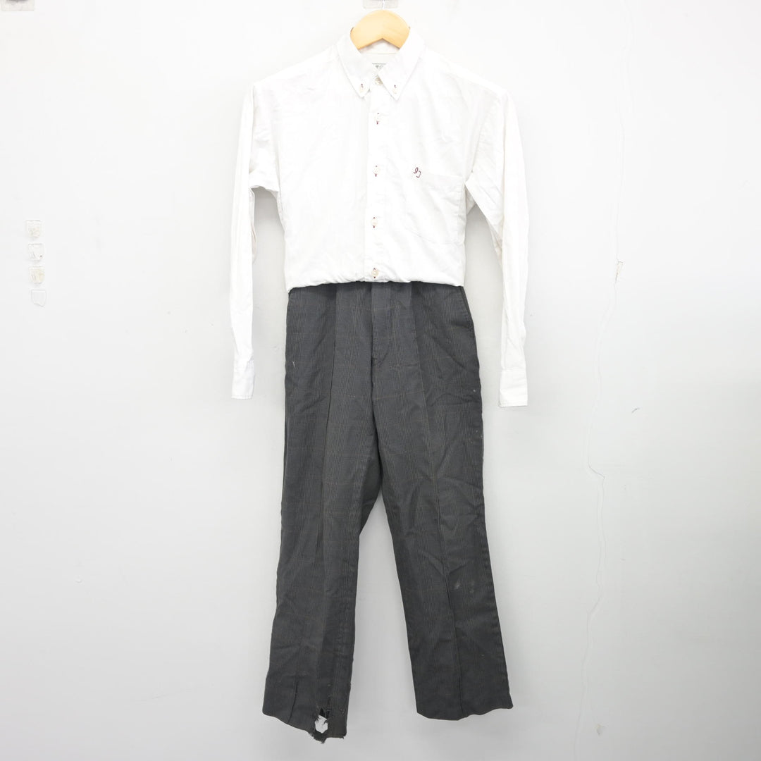 中古】大阪府 泉尾工業高等学校 男子制服 2点 (シャツ・ズボン 