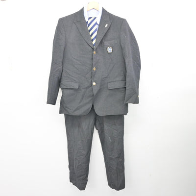 【中古】大阪府 大阪産業大学附属高等学校 男子制服 5点 (ブレザー・シャツ・ズボン) sf098325
