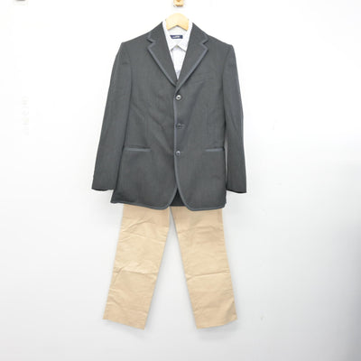 【中古】東京都 かえつ有明中・高等学校 男子制服 3点 (ブレザー・シャツ・ズボン) sf098341