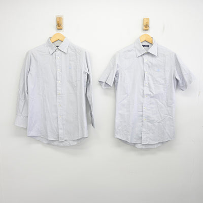 【中古】東京都 かえつ有明中・高等学校 男子制服 2点 (シャツ・シャツ) sf098342