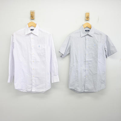 【中古】東京都 かえつ有明中・高等学校 男子制服 2点 (シャツ・シャツ) sf098345