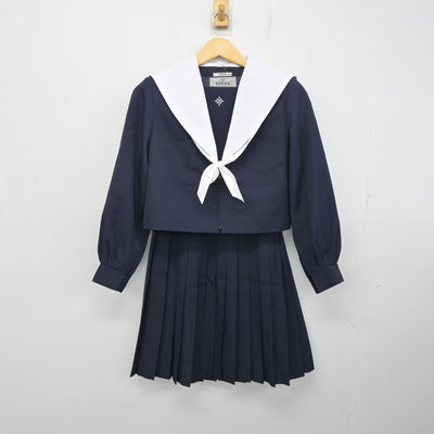 【中古】三重県 多度中学校 女子制服 3点 (セーラー服・スカート) sf098349