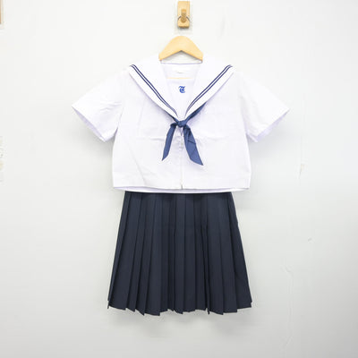 【中古】三重県 多度中学校 女子制服 3点 (セーラー服・スカート) sf098350