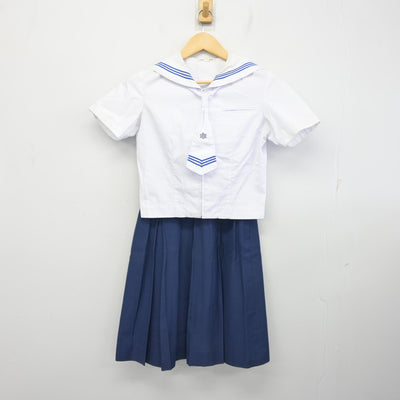 【中古】福岡県 香住丘高等学校 女子制服 3点 (セーラー服・スカート) sf098352