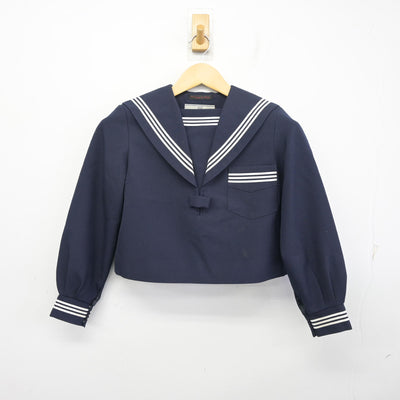 【中古】兵庫県 鳴尾中学校 女子制服 3点 (セーラー服・ジャンパースカート) sf098356