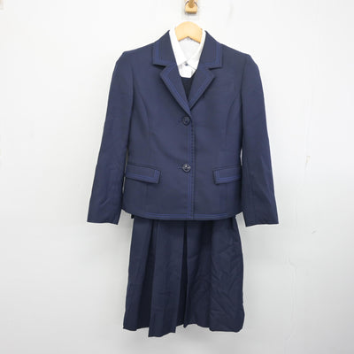 【中古】兵庫県 西宮東高等学校/旧制服 女子制服 6点 (ブレザー・ニット・シャツ・ジャンパースカート) sf098359