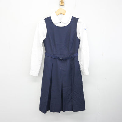 【中古】兵庫県 西宮東高等学校/旧制服 女子制服 6点 (ブレザー・ニット・シャツ・ジャンパースカート) sf098359