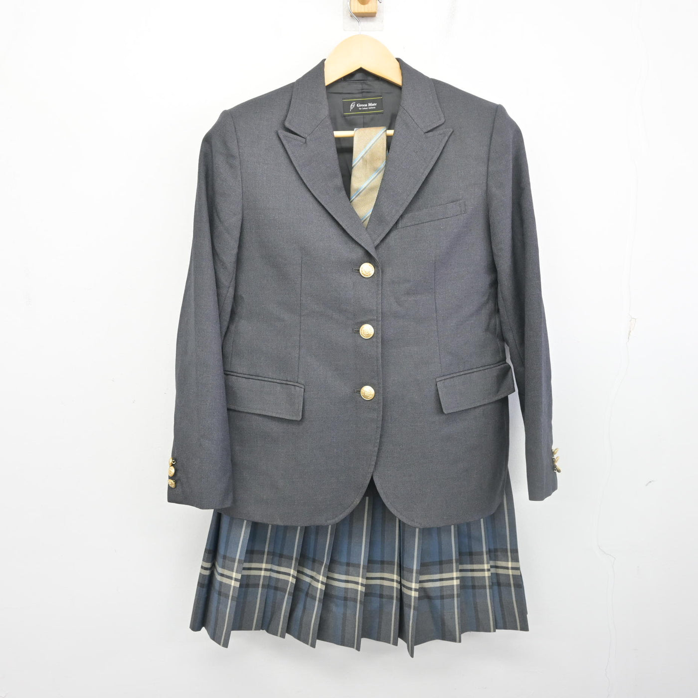 【中古】東京都 三田高等学校 女子制服 4点 (ブレザー・スカート・スカート) sf098388