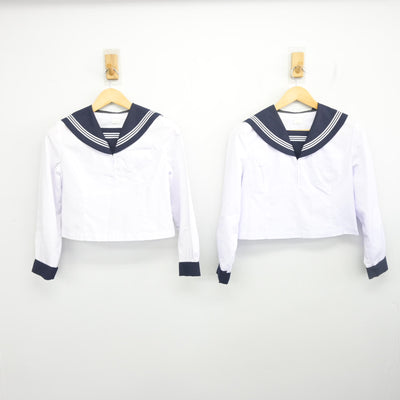 【中古】北海道 江別第三中学校 女子制服 2点 (セーラー服・セーラー服) sf098402