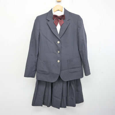 【中古】静岡県 藤枝西高等学校 女子制服 4点 (ブレザー・シャツ・スカート) sf098403