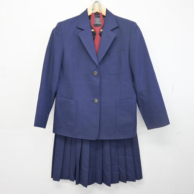 【中古】埼玉県 安行東中学校 女子制服 4点 (ブレザー・ベスト・スカート) sf098416