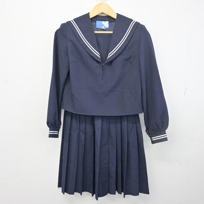 【中古】秋田県 花輪高等学校 女子制服 2点 (セーラー服・スカート) sf098421