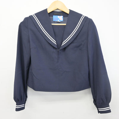 【中古】秋田県 花輪高等学校 女子制服 2点 (セーラー服・スカート) sf098421